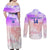 Custom Japan Football Couples Matching Off Shoulder Maxi Dress and Long Sleeve Button Shirts Go Nadeshiko 2023 World Cup - Wonder Print Shop