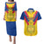 Colombia Football Couples Matching Puletasi Dress and Hawaiian Shirt Las Chicas Superpoderosas 2023 World Cup - Wonder Print Shop