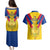 Colombia Football Couples Matching Puletasi Dress and Hawaiian Shirt Las Chicas Superpoderosas 2023 World Cup - Wonder Print Shop