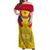 Colombia Football Off Shoulder Maxi Dress Las Chicas Superpoderosas 2023 World Cup - Wonder Print Shop