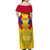 Colombia Football Off Shoulder Maxi Dress Las Chicas Superpoderosas 2023 World Cup - Wonder Print Shop