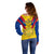 Colombia Football Off Shoulder Sweater Las Chicas Superpoderosas 2023 World Cup - Wonder Print Shop