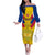 Colombia Football Off The Shoulder Long Sleeve Dress Las Chicas Superpoderosas 2023 World Cup - Wonder Print Shop