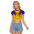 Colombia Football Raglan Cropped T Shirt Las Chicas Superpoderosas 2023 World Cup - Wonder Print Shop