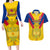 Custom Colombia Football Couples Matching Long Sleeve Bodycon Dress and Hawaiian Shirt Las Chicas Superpoderosas 2023 World Cup - Wonder Print Shop