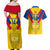 Custom Colombia Football Couples Matching Off Shoulder Maxi Dress and Hawaiian Shirt Las Chicas Superpoderosas 2023 World Cup - Wonder Print Shop