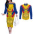 custom-colombia-football-couples-matching-off-the-shoulder-long-sleeve-dress-and-long-sleeve-button-shirts-las-chicas-superpoderosas-2023-world-cup