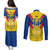 Custom Colombia Football Couples Matching Puletasi Dress and Long Sleeve Button Shirts Las Chicas Superpoderosas 2023 World Cup - Wonder Print Shop