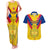 Custom Colombia Football Couples Matching Tank Maxi Dress and Hawaiian Shirt Las Chicas Superpoderosas 2023 World Cup - Wonder Print Shop