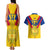 Custom Colombia Football Couples Matching Tank Maxi Dress and Hawaiian Shirt Las Chicas Superpoderosas 2023 World Cup - Wonder Print Shop