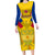 Custom Colombia Football Long Sleeve Bodycon Dress Las Chicas Superpoderosas 2023 World Cup - Wonder Print Shop