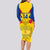 Custom Colombia Football Long Sleeve Bodycon Dress Las Chicas Superpoderosas 2023 World Cup - Wonder Print Shop