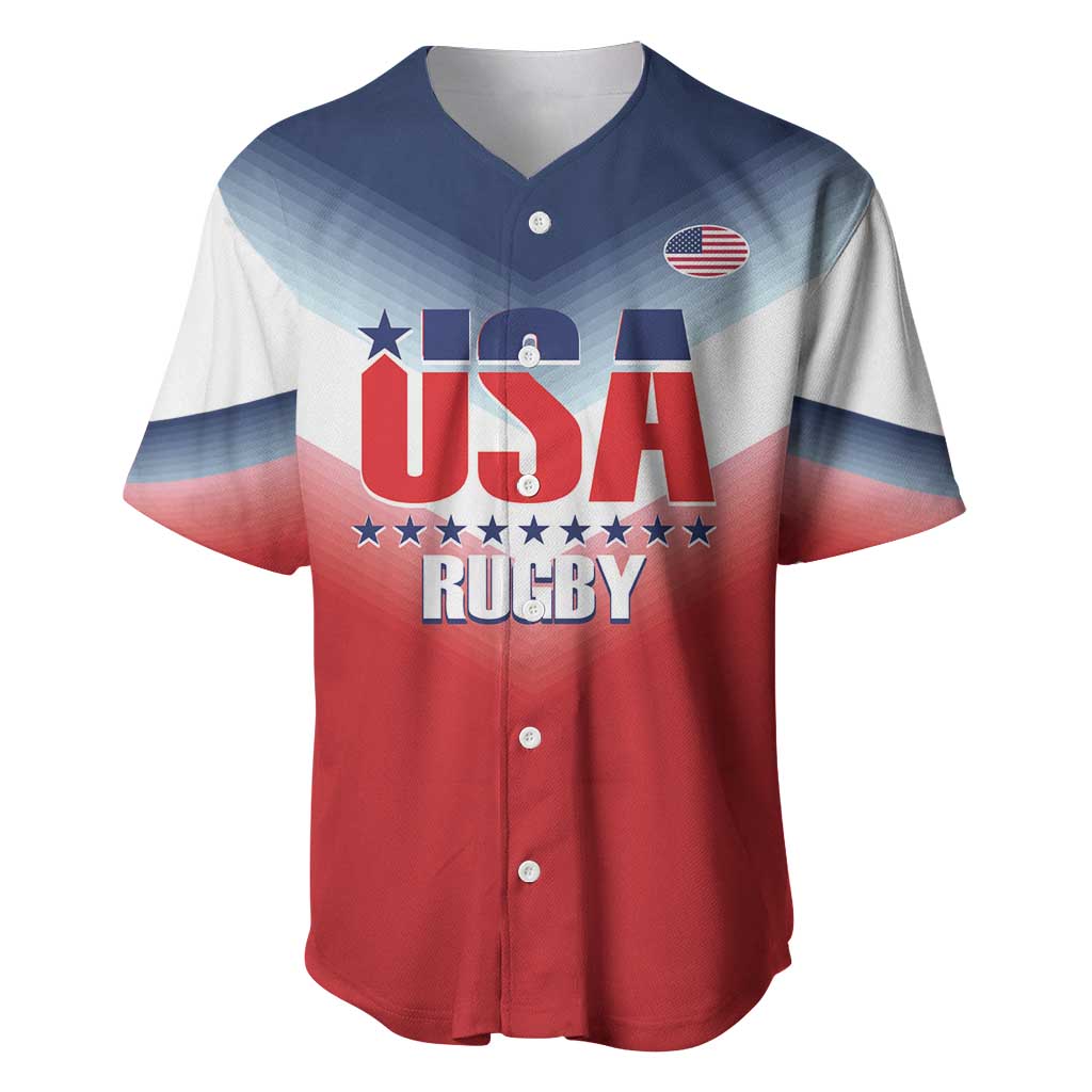 Custom USA Rugby Baseball Jersey 2024 Simple Style - Wonder Print Shop