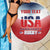 Custom USA Rugby Beach Blanket 2024 Simple Style - Wonder Print Shop