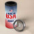 Personalized USA Rugby 4 in 1 Can Cooler Tumbler 2024 Simple Style - Wonder Print Shop