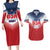 Custom USA Rugby Couples Matching Long Sleeve Bodycon Dress and Hawaiian Shirt 2024 Simple Style - Wonder Print Shop