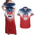 Custom USA Rugby Couples Matching Off Shoulder Maxi Dress and Hawaiian Shirt 2024 Simple Style - Wonder Print Shop