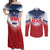 Custom USA Rugby Couples Matching Off Shoulder Maxi Dress and Long Sleeve Button Shirt 2024 Simple Style - Wonder Print Shop