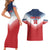 Custom USA Rugby Couples Matching Short Sleeve Bodycon Dress and Hawaiian Shirt 2024 Simple Style - Wonder Print Shop