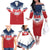 Custom USA Rugby Family Matching Off The Shoulder Long Sleeve Dress and Hawaiian Shirt 2024 Simple Style - Wonder Print Shop