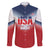 Custom USA Rugby Family Matching Puletasi and Hawaiian Shirt 2024 Simple Style - Wonder Print Shop