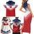 Custom USA Rugby Family Matching Short Sleeve Bodycon Dress and Hawaiian Shirt 2024 Simple Style - Wonder Print Shop