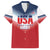 Custom USA Rugby Family Matching Short Sleeve Bodycon Dress and Hawaiian Shirt 2024 Simple Style - Wonder Print Shop