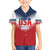 Custom USA Rugby Family Matching Short Sleeve Bodycon Dress and Hawaiian Shirt 2024 Simple Style - Wonder Print Shop