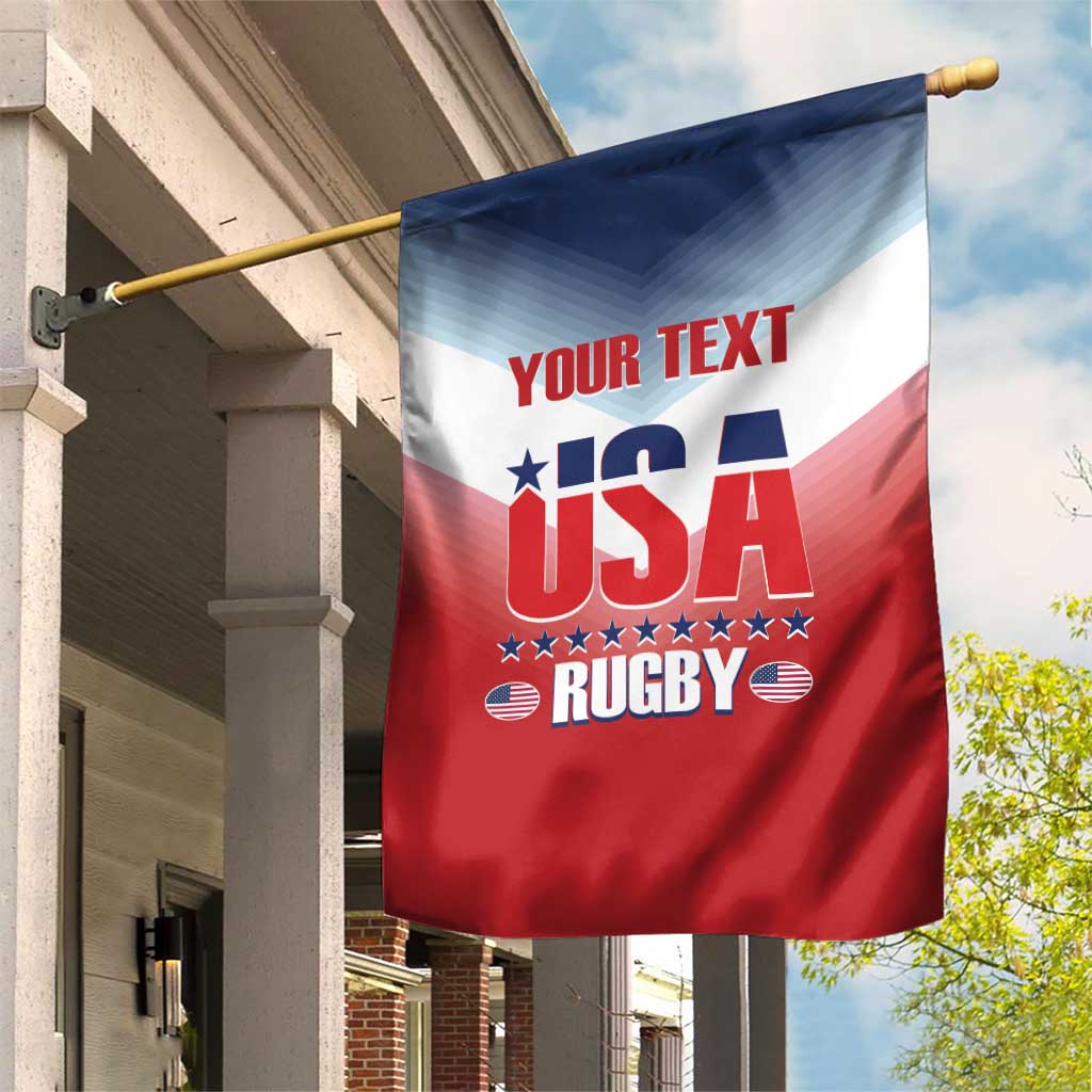 Custom USA Rugby Garden Flag 2024 Simple Style - Wonder Print Shop