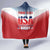 Custom USA Rugby Hooded Blanket 2024 Simple Style