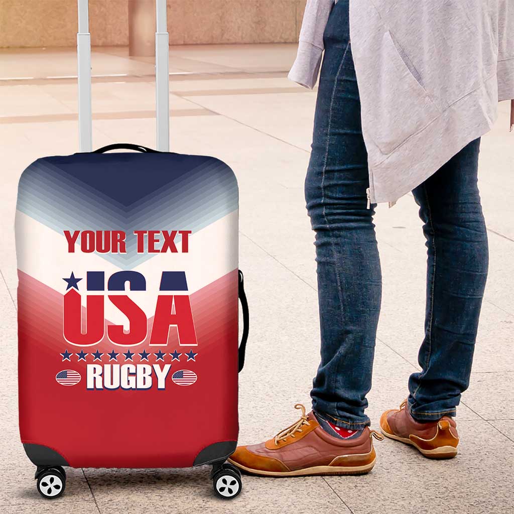 Custom USA Rugby Luggage Cover 2024 Simple Style - Wonder Print Shop