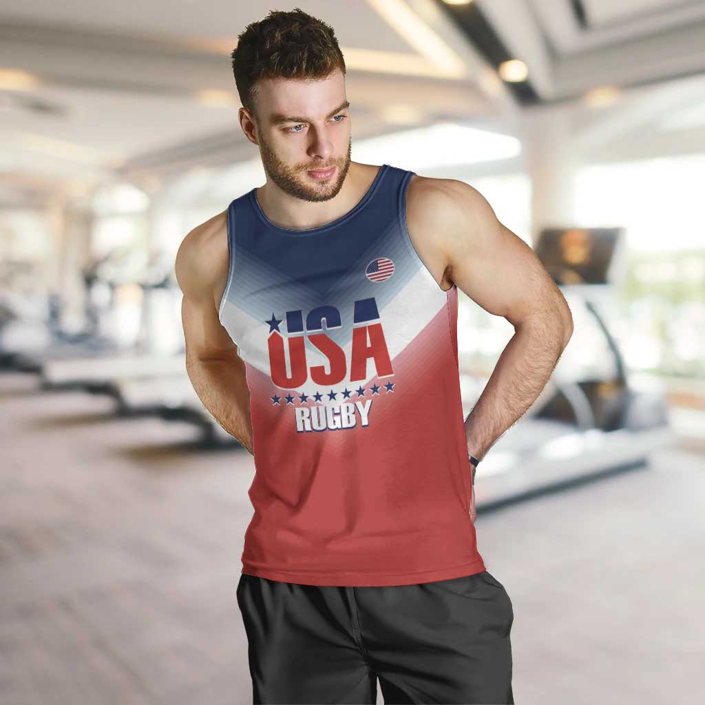 Custom USA Rugby Men Tank Top 2024 Simple Style - Wonder Print Shop