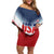 Custom USA Rugby Off Shoulder Short Dress 2024 Simple Style - Wonder Print Shop