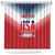 Custom USA Rugby Shower Curtain 2024 Simple Style