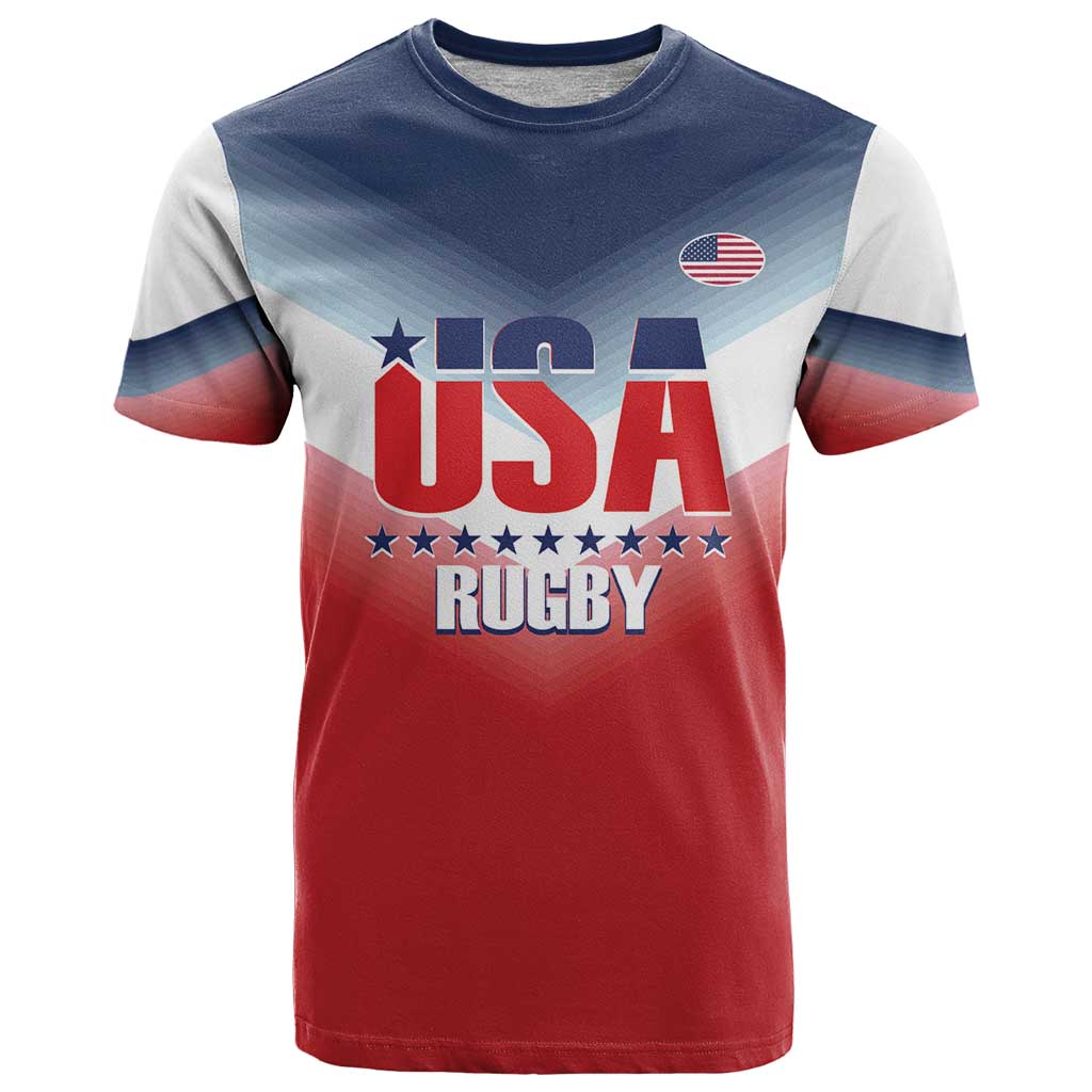 Custom USA Rugby T Shirt 2024 Simple Style