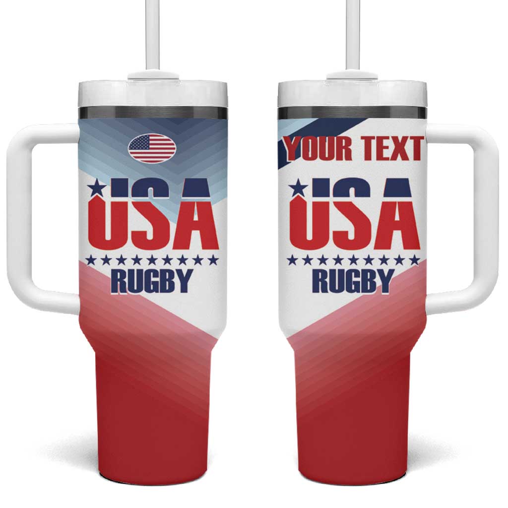 Personalized USA Rugby Tumbler With Handle 2024 Simple Style