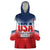 Custom USA Rugby Wearable Blanket Hoodie 2024 Simple Style