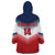 Custom USA Rugby Wearable Blanket Hoodie 2024 Simple Style