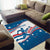 Custom USA Athletics Area Rug 2024 United States Flag Curve Style - Wonder Print Shop