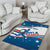 Custom USA Athletics Area Rug 2024 United States Flag Curve Style - Wonder Print Shop