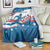 Custom USA Athletics Blanket 2024 United States Flag Curve Style