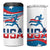 USA Athletics 4 in 1 Can Cooler Tumbler 2024 United States Flag Curve Style - Wonder Print Shop