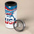 USA Athletics 4 in 1 Can Cooler Tumbler 2024 United States Flag Curve Style - Wonder Print Shop