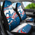 Custom USA Athletics Car Seat Cover 2024 United States Flag Curve Style - Wonder Print Shop