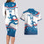 Custom USA Athletics Couples Matching Long Sleeve Bodycon Dress and Hawaiian Shirt 2024 United States Flag Curve Style - Wonder Print Shop