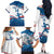 Custom USA Athletics Family Matching Off The Shoulder Long Sleeve Dress and Hawaiian Shirt 2024 United States Flag Curve Style - Wonder Print Shop