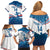 Custom USA Athletics Family Matching Off Shoulder Short Dress and Hawaiian Shirt 2024 United States Flag Curve Style - Wonder Print Shop