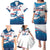 Custom USA Athletics Family Matching Puletasi and Hawaiian Shirt 2024 United States Flag Curve Style - Wonder Print Shop