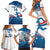 Custom USA Athletics Family Matching Short Sleeve Bodycon Dress and Hawaiian Shirt 2024 United States Flag Curve Style - Wonder Print Shop