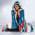 Custom USA Athletics Hooded Blanket 2024 United States Flag Curve Style